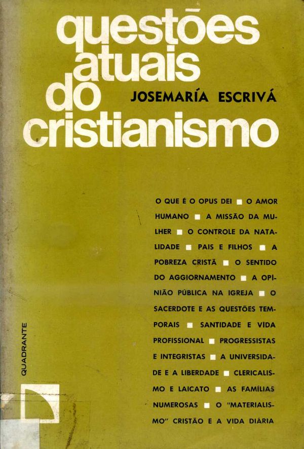 Questões Atuais do Cristianismo